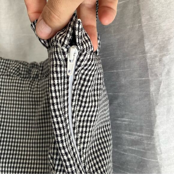 NWT Eastwest label black and white gingham tube top, women's M - Picture 4 of 6